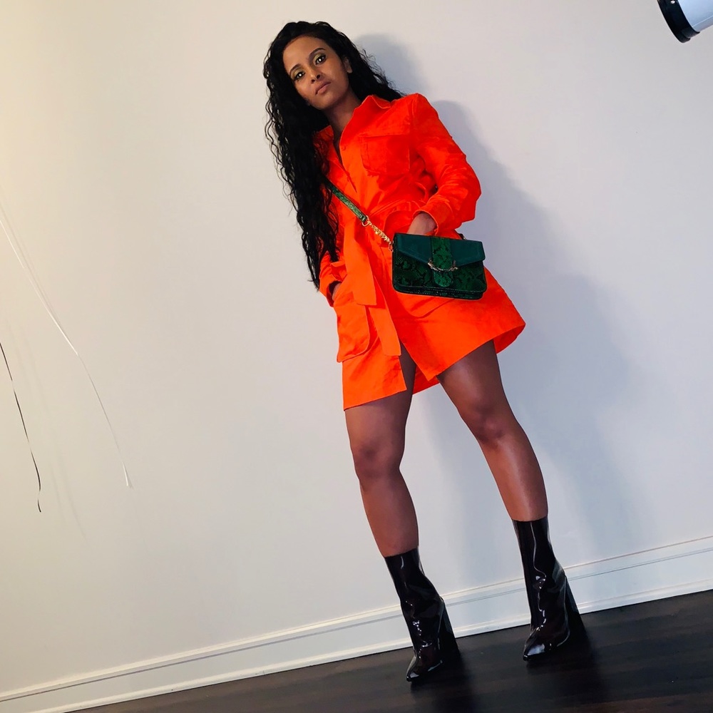 Orange dress